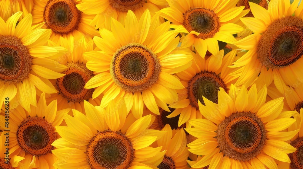 Sunflowers enhance outdoor spaces with their attractive looks and happy nature adding warmth and beauty to the environment on sunny summer days Sunflowers enhance outdoor spaces with their attractive looks and happy nature adding warmth and beauty to the environment on sunny summer days