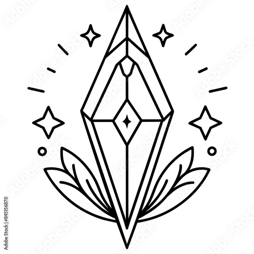  A mystical rune illustration of an background with stars - Vector design and illustration - Digital vector - Latest vector - Premium Victor
