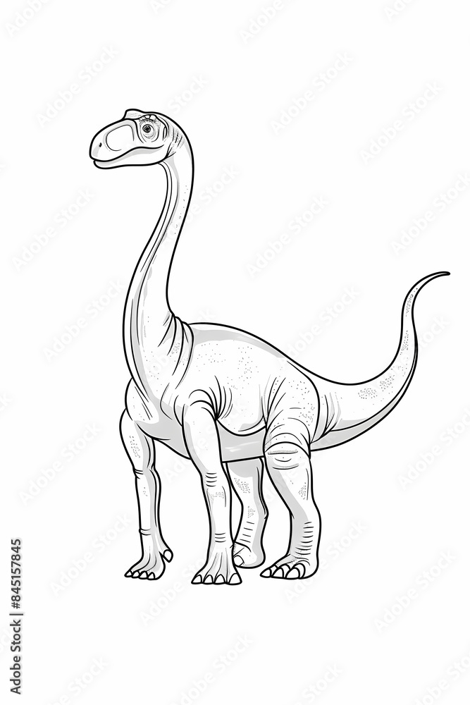 Dinosaur coloring page, cartoon style, white background, generative ai, generative, ai Dinosaur coloring page, cartoon style, white background, generative ai, generative, ai