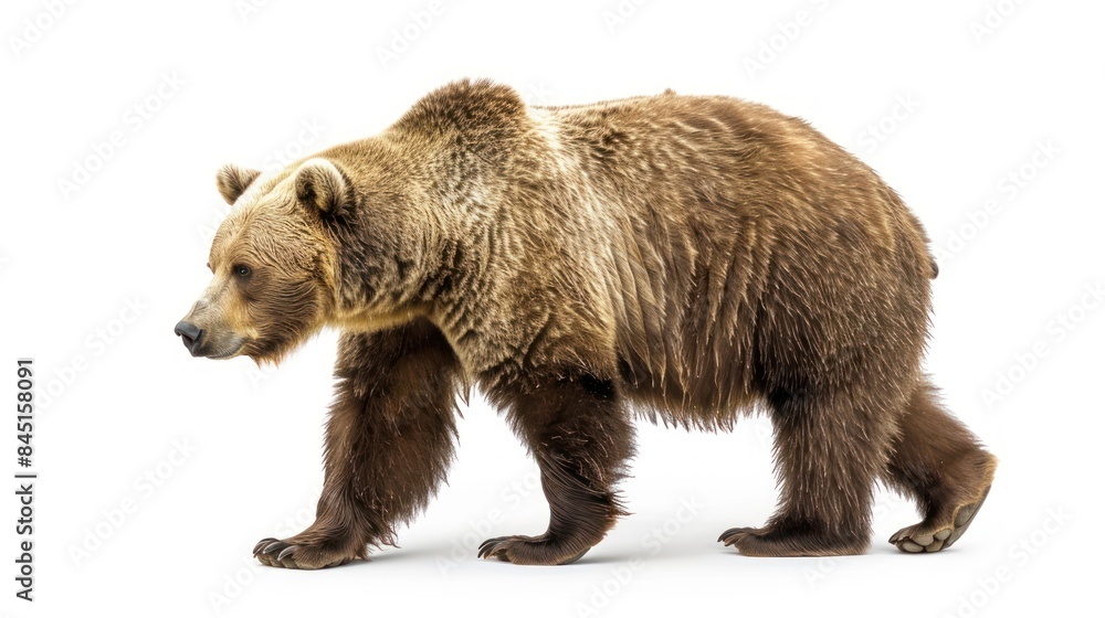 Fototapeta premium Bear isolated white background