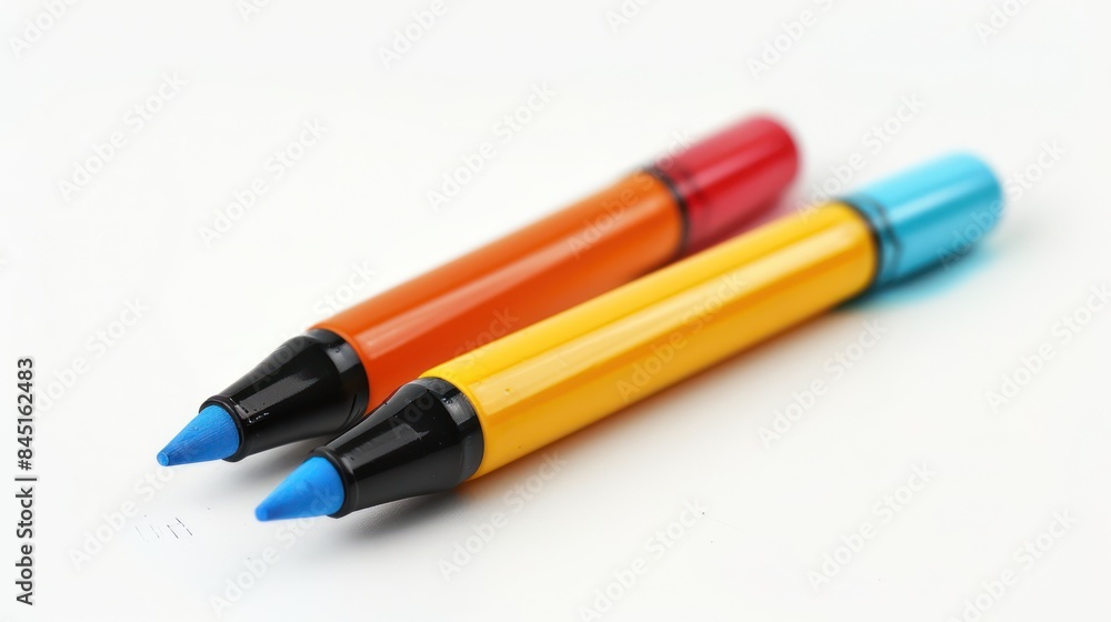Marker isolated white background Marker isolated white background