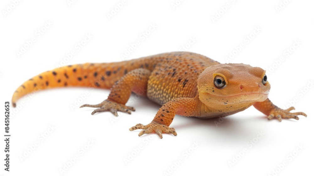 Newt isolated white background Newt isolated white background