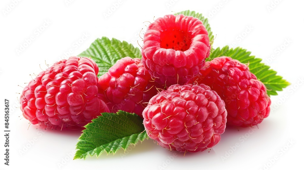 Raspberry isolated white background Raspberry isolated white background