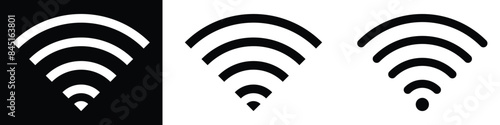 wifi icon. wireless and Wi-Fi network connection symbol  for app, ui and website. vector illustration on transparent background.