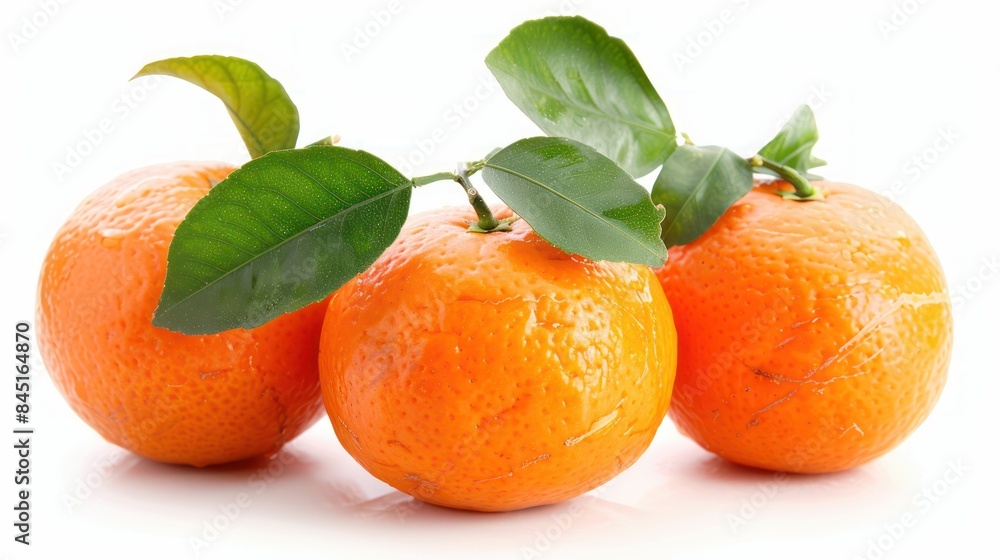 Tangerine isolated white background Tangerine isolated white background