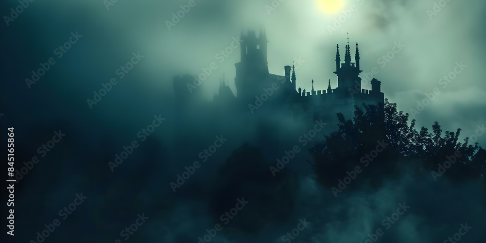 Obraz premium Ancient vampire lineage transfers powers to gothic castle vampire through transplant. Concept Fantasy, Gothic, Vampires, Supernatural, Transplant,