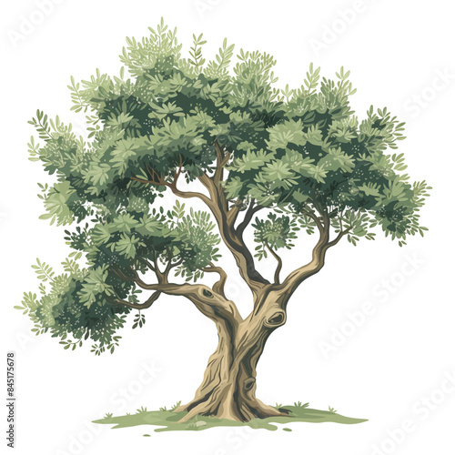Olive Tree illustration isolated on white background