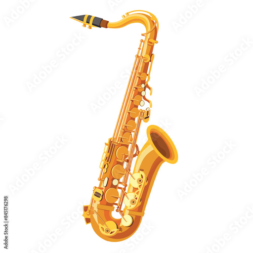 saxophone illustration isolated on white background
