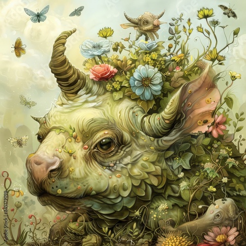 Whimsical illustrations of animals and fantasy creatures, appealing to a wide audience. © neyney