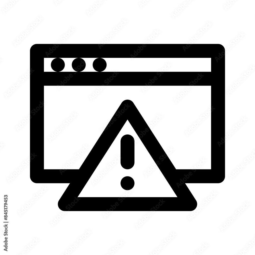 error website line icon error website line icon