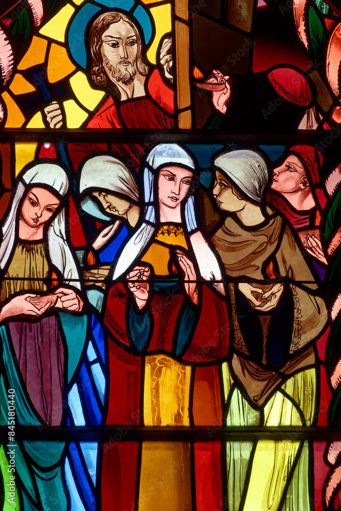 Parable of the wise virgins.. Parabole des vierges sages. Annecy - France Parable of the wise virgins.. Parabole des vierges sages. Annecy - France