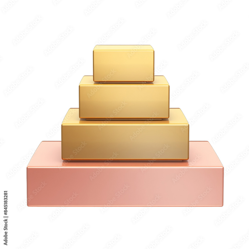 3D illustration of a tiered gold and pink podium. Ideal for showcasing products, awards, or luxury branding. High-quality image for various designs. 3D illustration of a tiered gold and pink podium. Ideal for showcasing products, awards, or luxury branding. High-quality image for various designs.