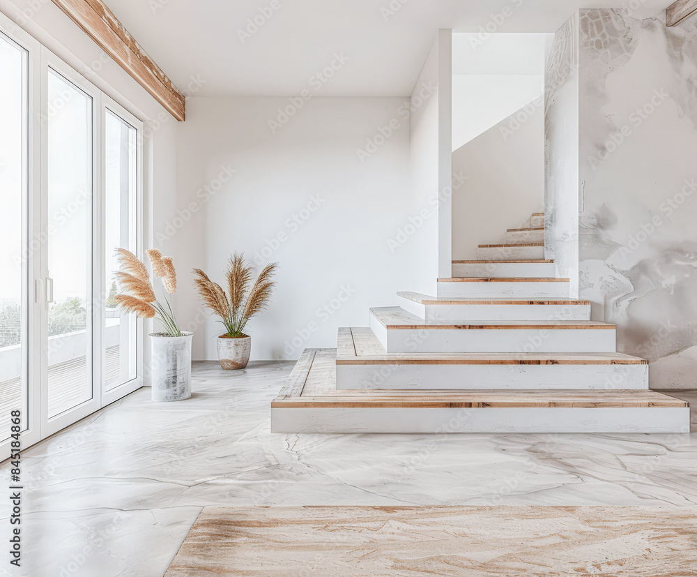 Minimalist interior design composition with fancy ornaments and copyspace for text. Home decor concept image in earthy bright tones. Minimalist interior design composition with fancy ornaments and copyspace for text. Home decor concept image in earthy bright tones.