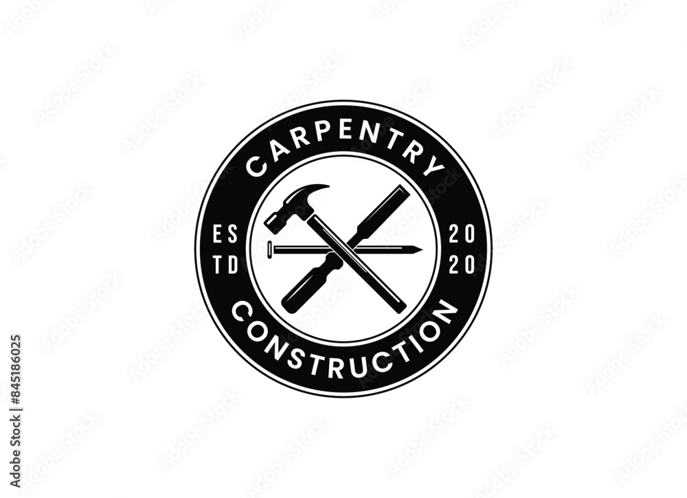 Craftsman Carpentry Logo design Craftsman Carpentry Logo design