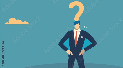 Regret on business mistake, frustration or depressed, stupidity or foolish losing all money, stressed and anxiety on failure concept