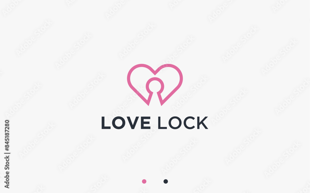 love with key logo design vector silhouette illustration love with key logo design vector silhouette illustration