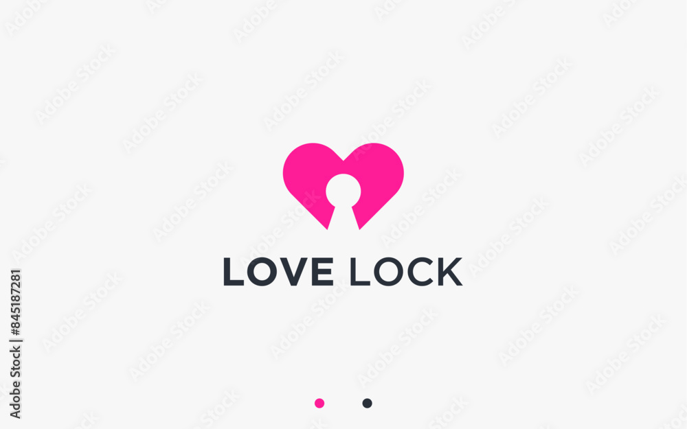 love with key logo design vector silhouette illustration love with key logo design vector silhouette illustration
