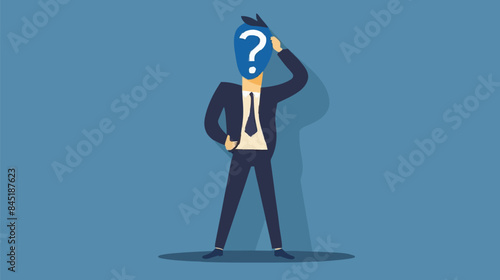 Regret on business mistake, frustration or depressed, stupidity or foolish losing all money, stressed and anxiety on failure concept