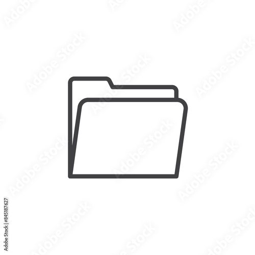 Standard folder line icon