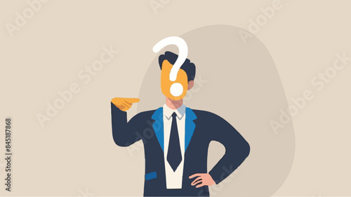Regret on business mistake, frustration or depressed, stupidity or foolish losing all money, stressed and anxiety on failure concept