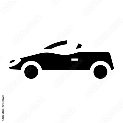 cabriolet car icon