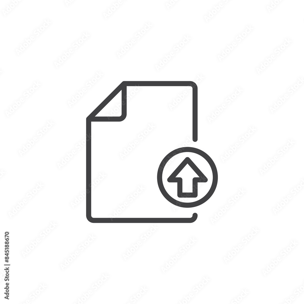 File Upload line icon