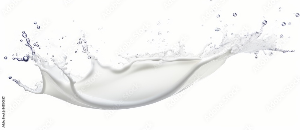 Splash of milk or cream isolated on white background Splash of milk or cream isolated on white background