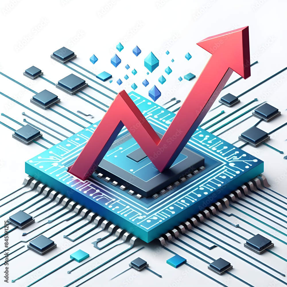 custom made wallpaper toronto digitalSemiconductor stock prices rise.Generative AI