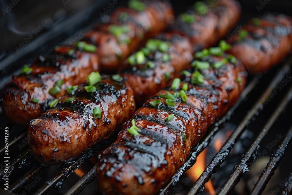 Grilled sausage professional advertising food photography Grilled sausage professional advertising food photography