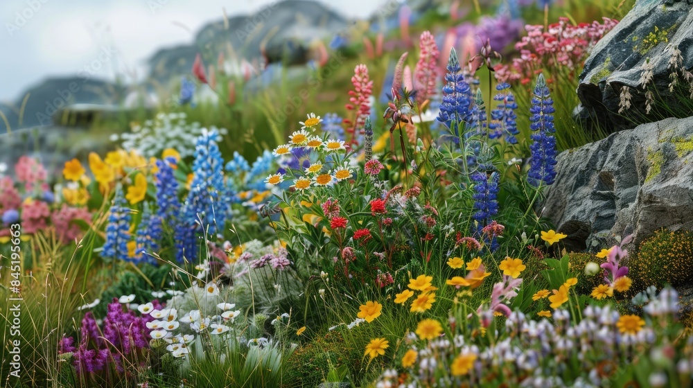 Obraz premium Mountain herbs and flowers