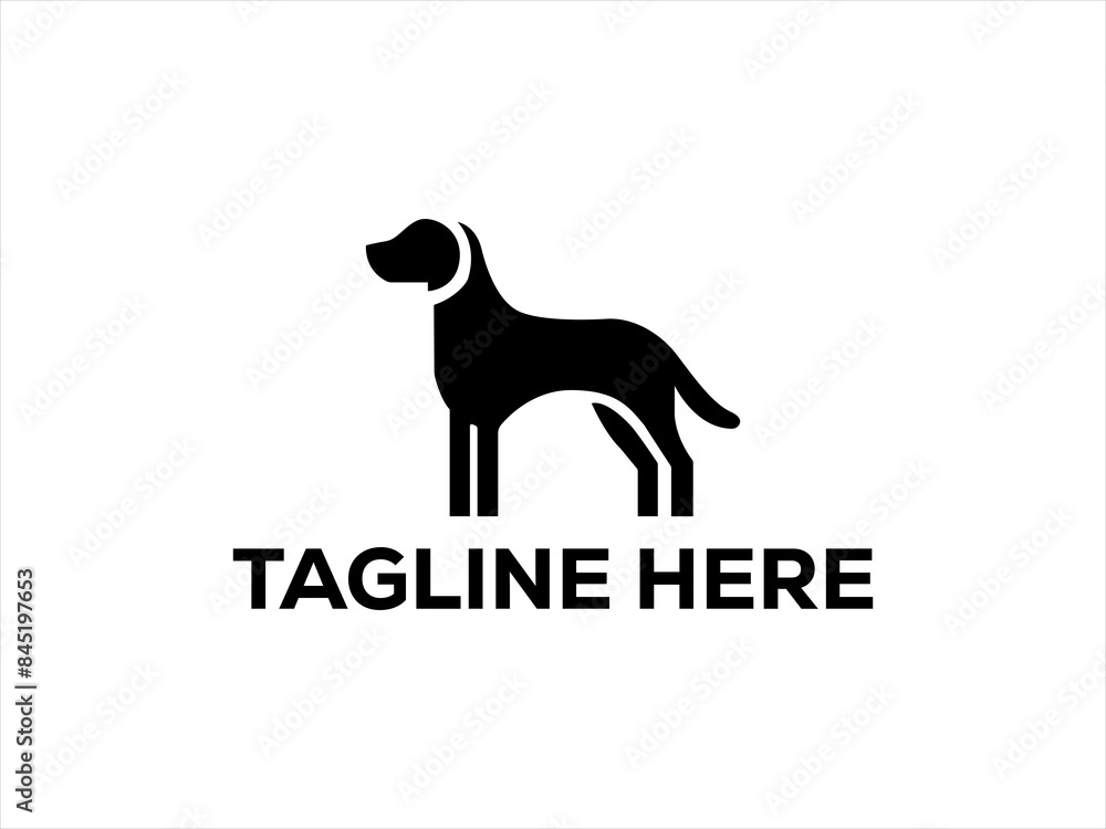 simple dog logo design,minimal pet logo vector simple dog logo design,minimal pet logo vector