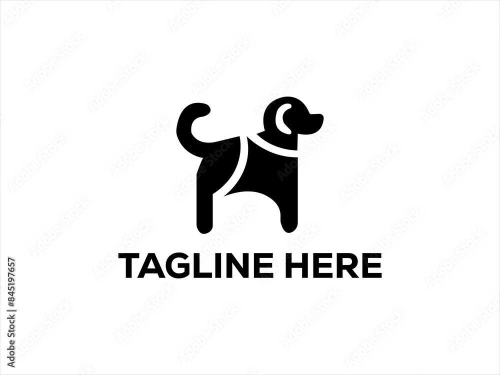 simple dog logo design,minimal pet logo vector simple dog logo design,minimal pet logo vector