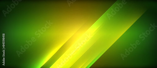 Neon dynamic diagonal light rays background. Techno digital geometric concept design for wallpaper  banner  presentation  background
