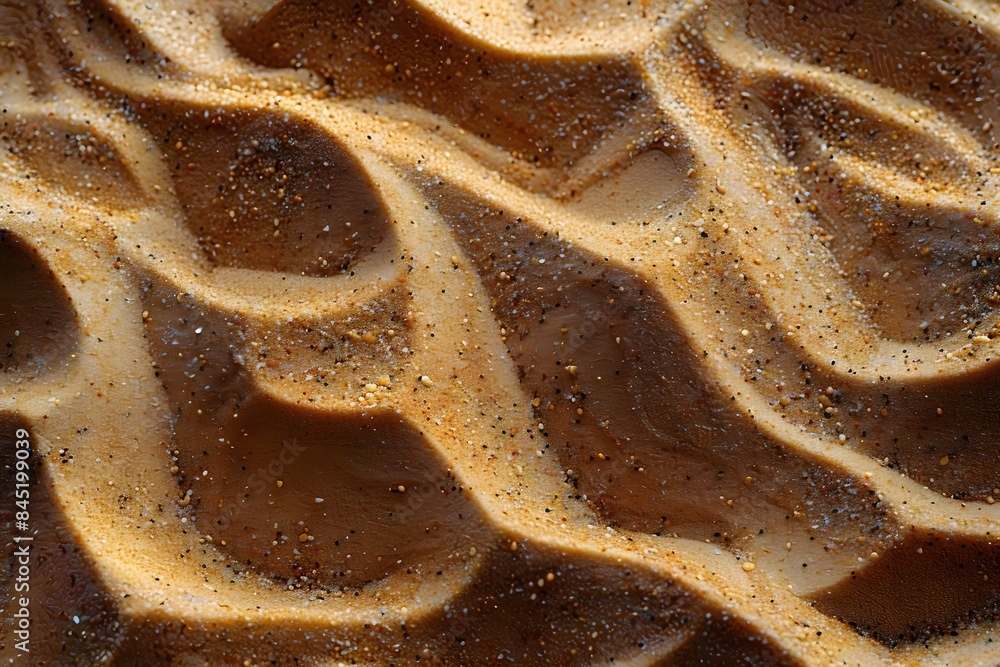 Abstract Sand Dunes Close-Up with Texture and Shadows - Nature-Inspired Design for Print, Card, Poster Abstract Sand Dunes Close-Up with Texture and Shadows - Nature-Inspired Design for Print, Card, Poster