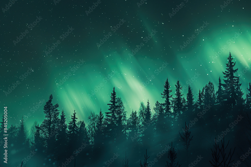 Generative ai on theme of beautiful northern lights, bright aurora borealis winter in atmosphere Generative ai on theme of beautiful northern lights, bright aurora borealis winter in atmosphere