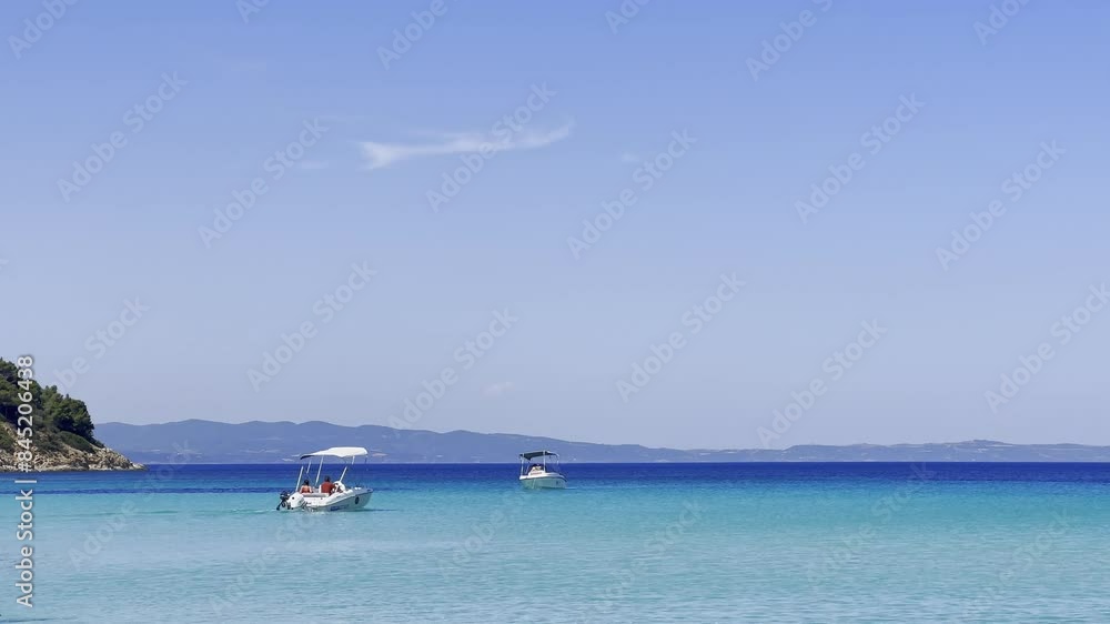 Clean blue flag beaches of Halkidiki Peninsula, Greece Clean blue flag beaches of Halkidiki Peninsula, Greece
