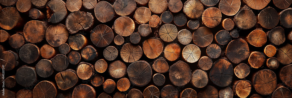 round wooden logs background in full frame round wooden logs background in full frame