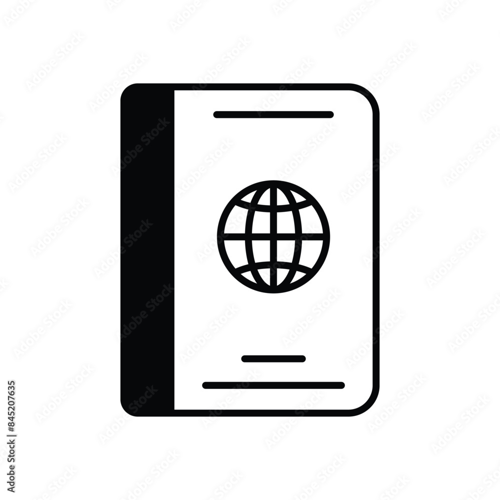 Passport vector icon