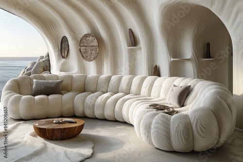 Collection of Large corner sofa with several chairs in the room designs inspiration ideas