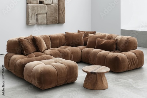 Collection of Large corner sofa with several chairs in the room designs inspiration ideas