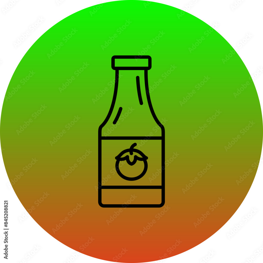 Ketchup Bottle Icon Ketchup Bottle Icon