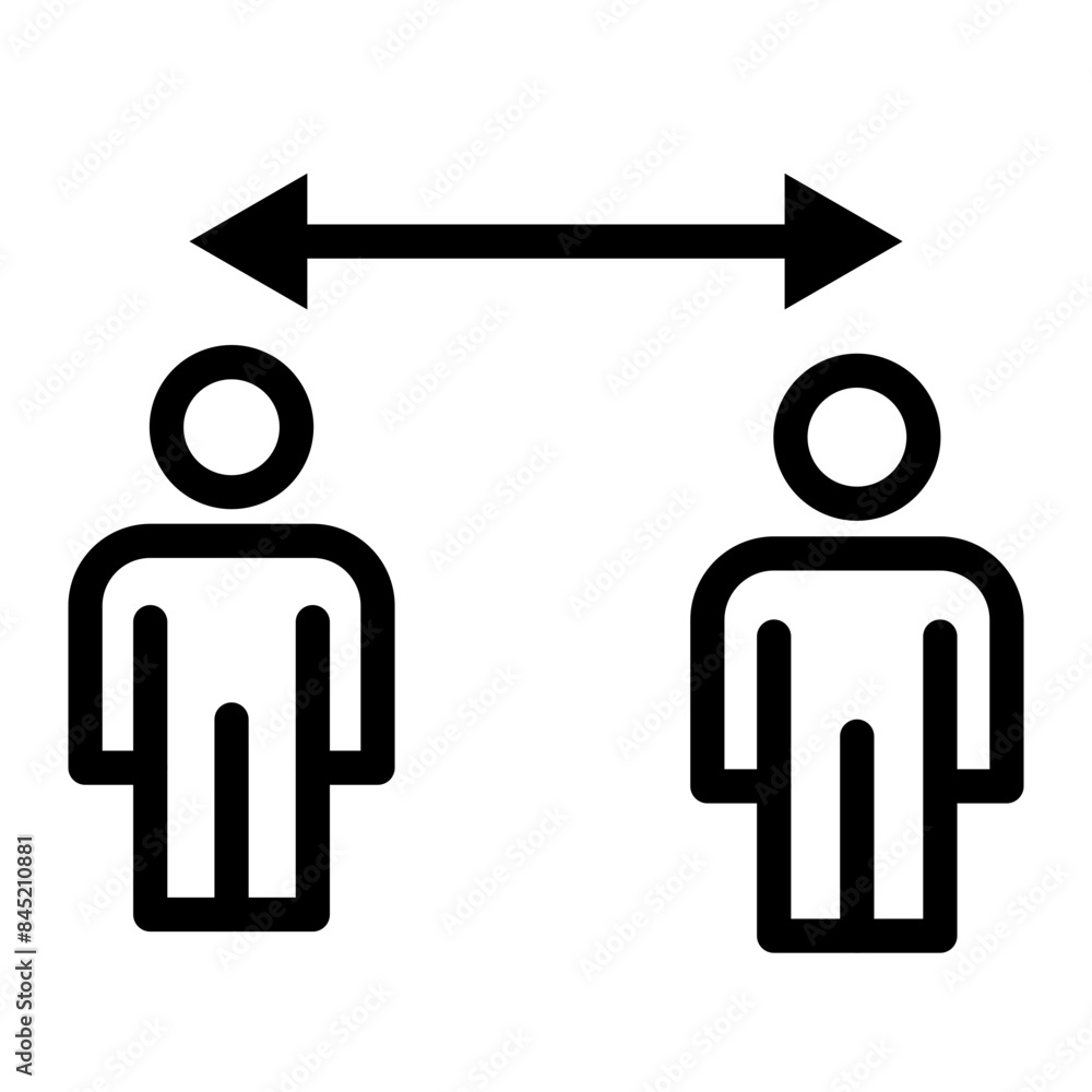 social distancing icon social distancing icon