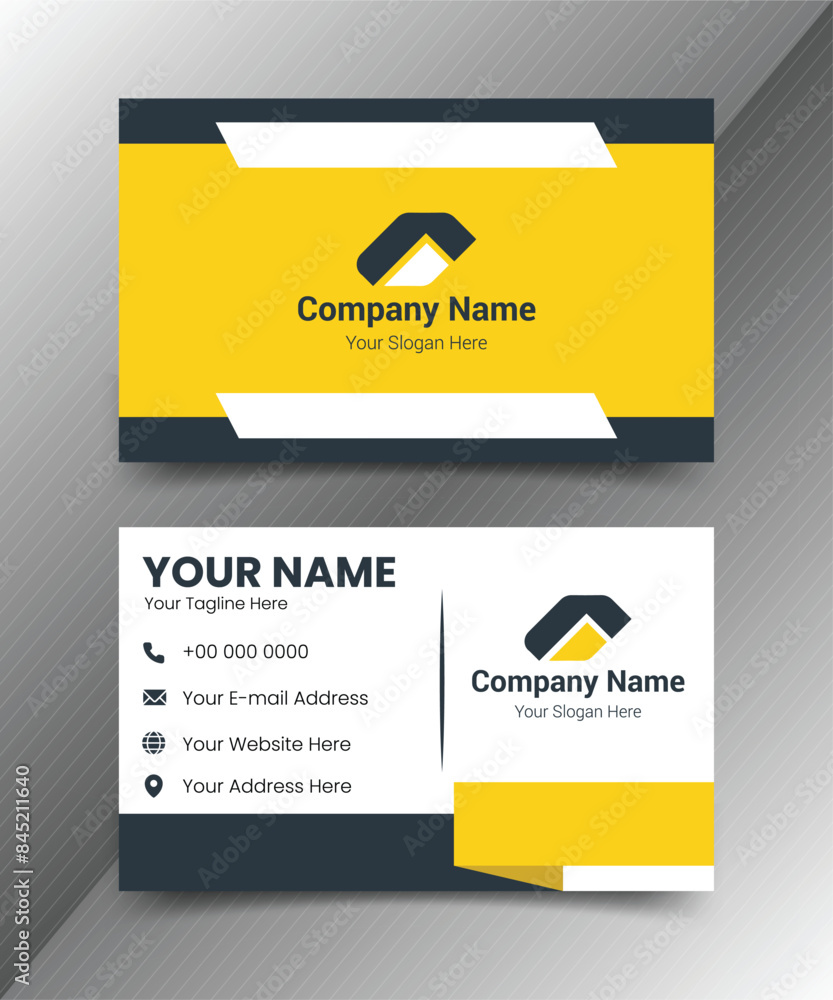 Abstract Business Card, Simple And Corporate Business Card, Professional Business Card Template Abstract Business Card, Simple And Corporate Business Card, Professional Business Card Template