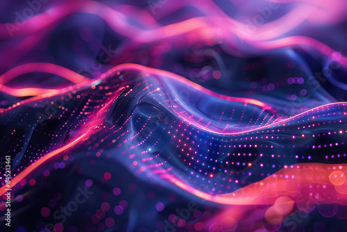 Beautiful texture surface neon wave, design natural abstract background © oleg525