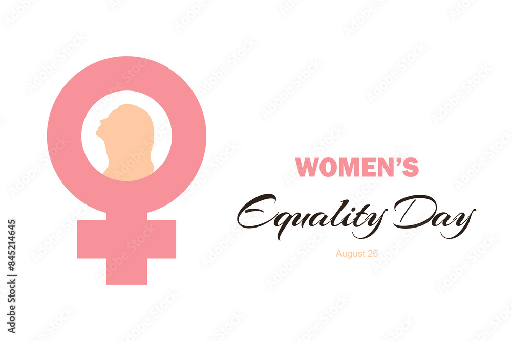 Women's Equality Day. Poster with different women. Female holiday Women's Equality Day. Poster with different women. Female holiday