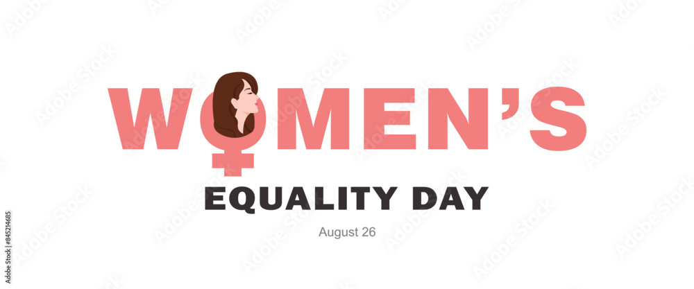 Women's Equality Day. Poster with different women. Female holiday Women's Equality Day. Poster with different women. Female holiday
