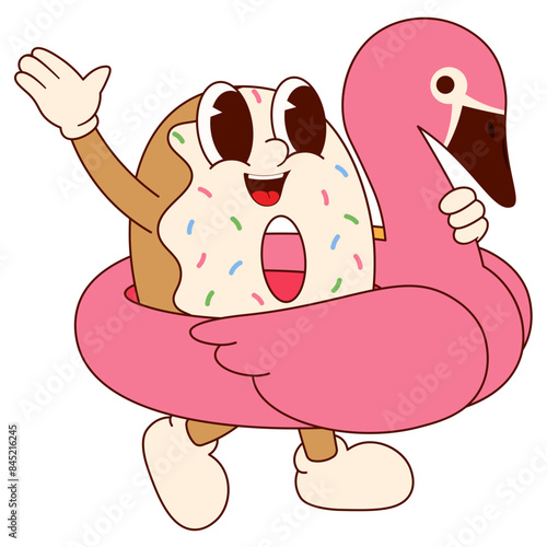 Summer Donuts Character Illustration