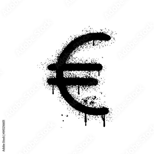 awesome graffiti currency symbols. with a white background.