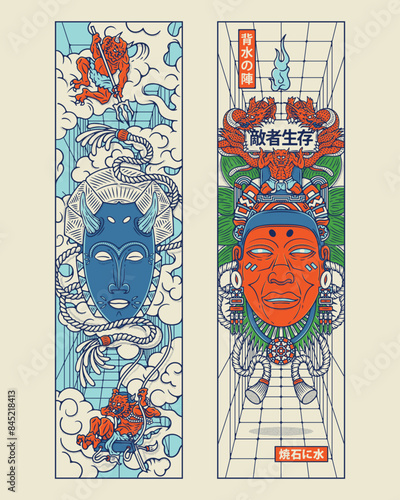 African and Mexican bookmarks