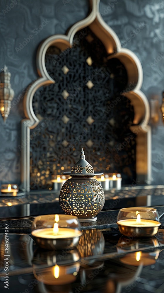 Vibrant Interior Moroccan Lanterns Eid Celebration Vibrant Interior Moroccan Lanterns Eid Celebration